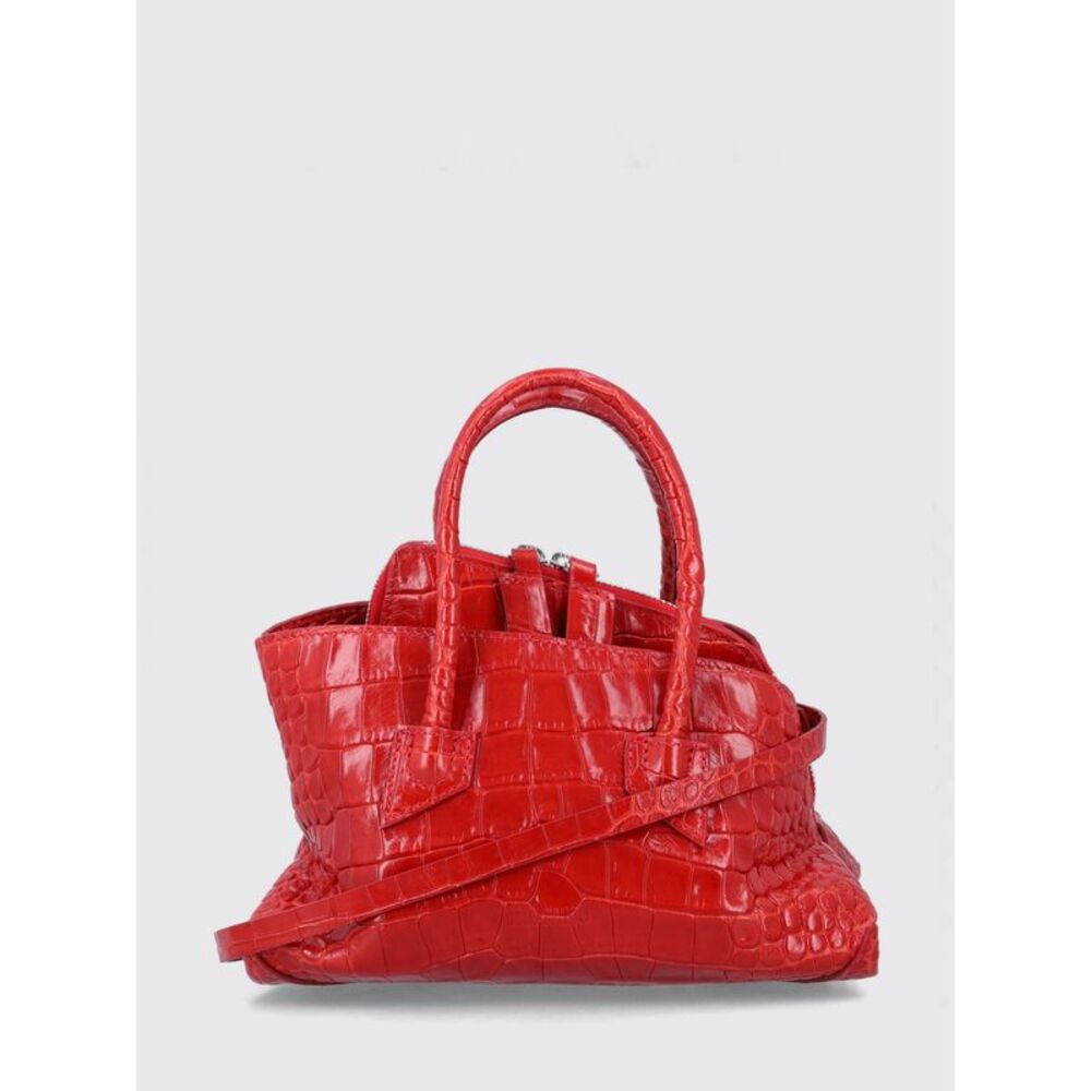 The Attico Women The Attico La Passeggiata Crocodile-Effect Leather Mini Handbag